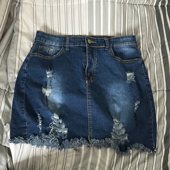 Mini Jupe Miss Sixty En Jean Bleu Foncé – Taille XS / EU 34, Neuve Sans étiquette